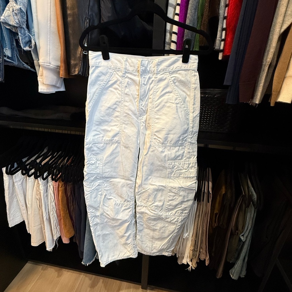 Citizens Of Humanity Off-White Cotton Crop Pants